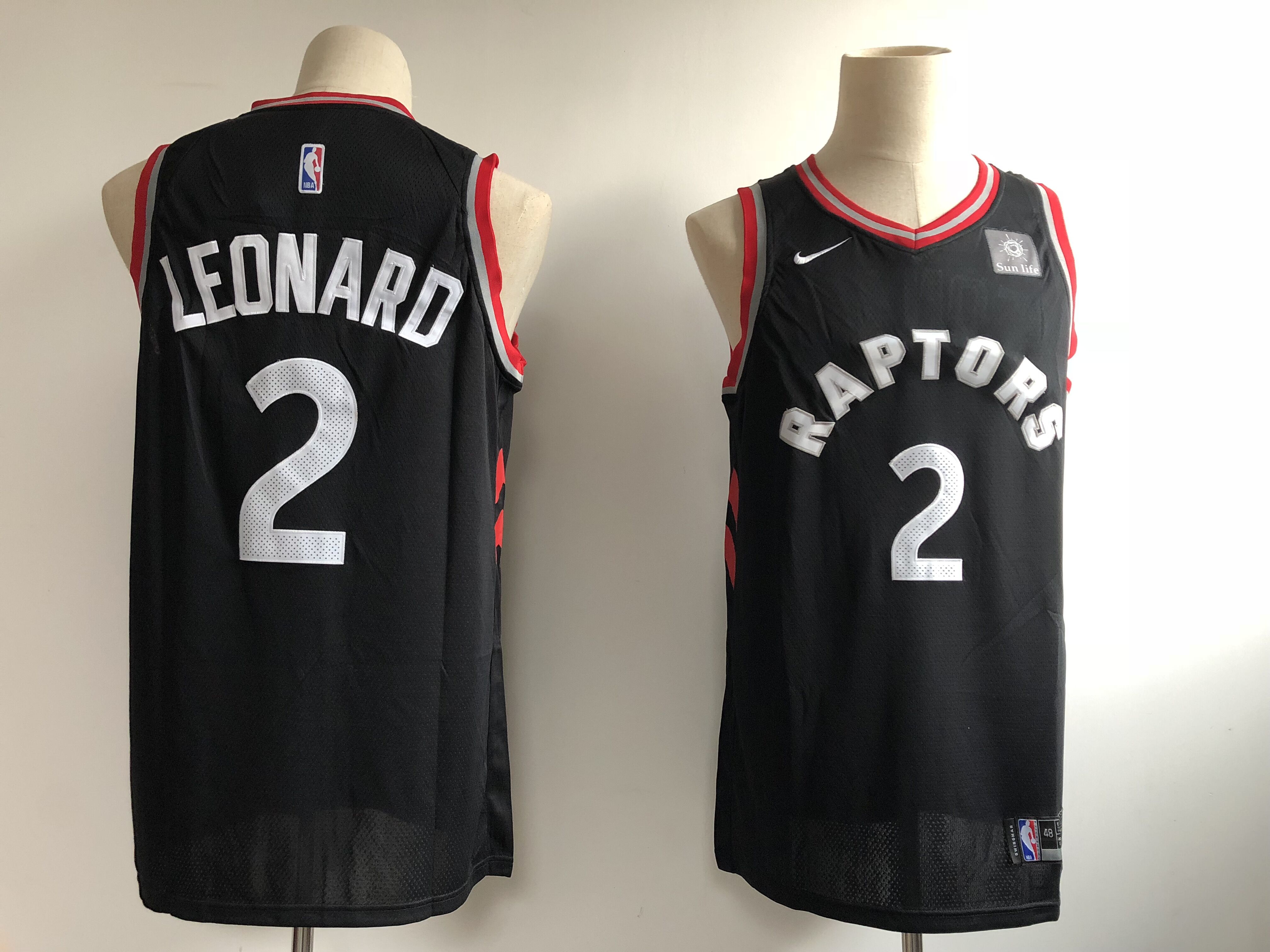 2019 Men Toronto Raptors 2 Leonard black Game NBA Nike Jerseys